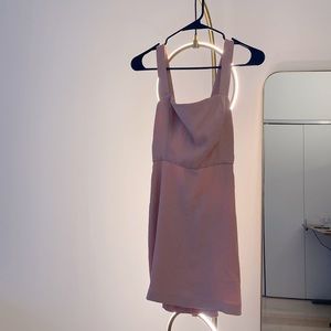 Aritzia pastel orange dress with tie back